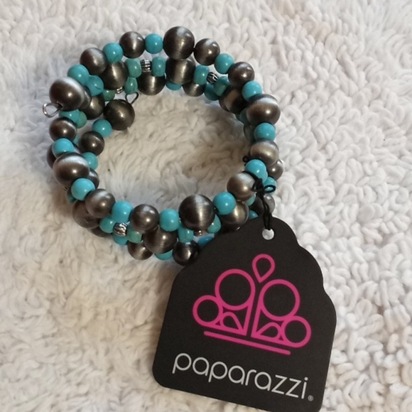 Desert Demand Blue Coil Bracelet - Picture 2 of 3